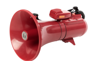 Megaphone đeo vai 15W với còi báo động: ER-2215S